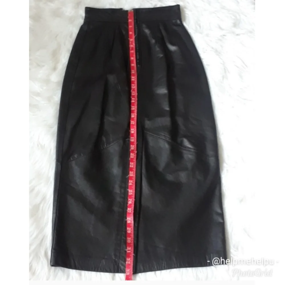 Berman's VINTAGE Leather Pencil Skirt